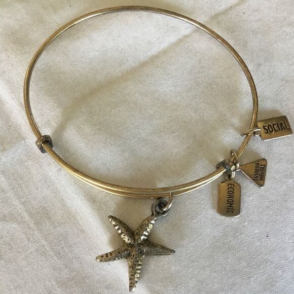 $8 ea or 3/$15. Goldtone Adj. Bangle Bracelet - Picture 3 of 5